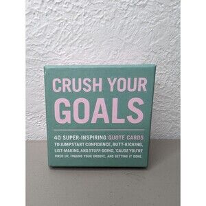 Knock Knock Crush Your Goals Inspiration Cards‎ Deck New Sealed